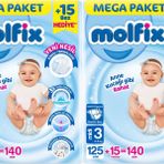 Molfix No:3 Midi 280 Adet Bebek Bezi