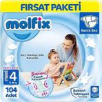 Molfix No:4 Maxi 104 Adet Bebek Bezi