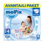 Molfix No:4 Maxi 156 Adet Bebek Bezi