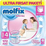 Molfix No:4 Maxi 172 Adet Külot Bebek Bezi