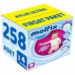 Molfix No:4 Maxi 258 Adet Külot Bebek Bezi