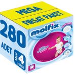 Molfix No:4 Maxi 280 Adet Külot Bebek Bezi