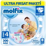 Molfix No:4 Maxi 300 Adet Bebek Bezi