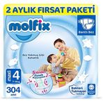 Molfix No:4 Maxi 304 Adet Bebek Bezi