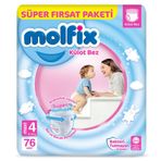 Molfix No:4 Maxi 76 Adet Külot Bebek Bezi