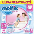 Molfix No:4 Maxi 86 Adet Külot Bebek Bezi