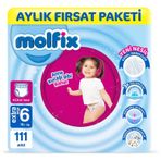 Molfix No:6 XLarge 111 Adet Külot Bebek Bezi