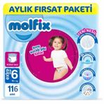 Molfix No:6 XLarge 116 Adet Külot Bebek Bezi