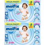 Molfix No:6 XLarge 160 Adet Bebek Bezi