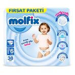 Molfix No:6 XLarge 38 Adet Bebek Bezi