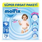 Molfix No:6 XLarge 78 Adet Bebek Bezi
