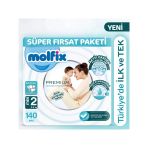 Molfix Premium 2 Numara Mini 70'Li 2 Adet Bebek Bezi
