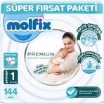 Molfix Premium No:1 Yenidoğan 144 Adet Bebek Bezi
