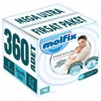 Molfix Premium No:1 Yenidoğan 360 Adet Bebek Bezi