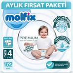 Molfix Premium No:4 Maxi 162 Adet Bebek Bezi