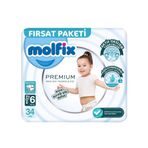 Molfix Premium No:6 XLarge 34 Adet Bebek Bezi