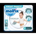 Molfix Premium No:6 XLarge 34 Adet Bebek Bezi