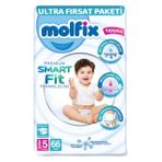 Molfix Premium Smart Fit No:5 Junior 198 Adet Bebek Bezi