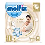 Molfix Pure&Soft No:1 Yenidoğan 92 Adet Bebek Bezi