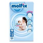 Molfix Ultra Avantaj Paketi Bebek Bezi 1-6 Beden (2-5 kg / 7-14 kg / 15+ Kg) Yüksek Emici, Pamuksu Yumuşaklık, Uzun Süre Kuruluk - 2 Beden (3 - 6 kg) 54 Adet
