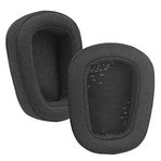 MOLGRIA Kulak Pedleri Yastığı, Logitech G933 G633 Artemis Spectrum RGB 7.1 Surround Sound Oyun Kulaklığı için Kumaş Kulak Pedleri Değiştirme (Kumaş Siyah)