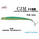 Molix Casting Jig Minnow 115 11.5 cm 28 Verde Tempesta Sahte Balık