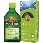 Möller's Elma Aromalı Omega-3 Balık Yağı 250 ml Norveç Menşeli Vitamin A D E İçeren