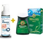 Möller's Möller's Möller's E2'Quality Diş Beyazlatıcı Köpük + Möllers Omega 3 Balık Yağı 30 Kapsül - --