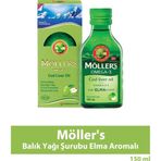 Möller's Möllers Omega 3 Elma Aromalı Balık Yağı 150 ml