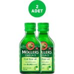 Möller's Omega-3 Elma Aromalı 2x150 ml Sıvı Balık Yağı
