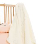 Mollia Jakarlı Unisex Battaniye - Ekru
