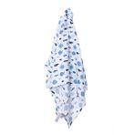 Mollia Unisex Müslin Battaniye 80X100 - Mavi