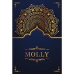 Molly: Personalized notebook with name Molly | Birthday gift for women, girl, daughter, sister, mom ... | Design: mandala | 110 lined pages journal, small size 6x9 inches
