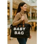 Molmini Anne Bebek Çantası, Yerli Bebek Bakım Çantası, Bebek Çantası, Mommy Bag, Baby Bag Siyah