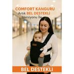 Molmini Comfort Bel Destekli Ergonomik Kanguru Siyah 3 Ay - 2 Yaş Bebek Taşıma Çantası