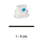 Molotow 1-3 cm Beyaz Mavi Sprey Boya Başlığı