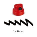 Molotow 1-6 cm Kırmızı Siyah Sprey Boya Başlığı