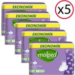 Molped Eko 20 Li 5 Adet Normal Kanatlı Hijyenik Ped Sızıntılara Karşı Mükemmel Koruma - 1