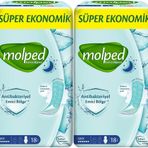 Molped Extra Hijyen Antibakteriyel Gece 4x18 Adet Hijyenik Ped