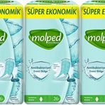 Molped Extra Hijyen Antibakteriyel Normal 3x26 Adet Hijyenik Ped