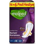 Molped Gece 22x2 44 Adet Supernight Dev Ekonomik Ped