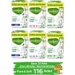 Molped Hijyenik Ped Pure & Soft Gece – Uzun – Normal 6 Paket