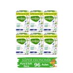 Molped Hijyenik Ped Pure & Soft Süper Eko 16'lı Gece x 6 Paket