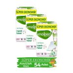 Molped Hijyenik Ped Pure & Soft Süper Eko 18'li Uzun X 3 Paket