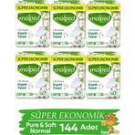 Molped Hijyenik Ped Pure & Soft Süper Eko 24'lü Normal x 6 Paket