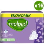 Molped Kalın Hijyenik Ped Normal Ekonomik 20'li x 16 Paket