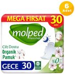 Molped Pure Soft Gece 6x30 Adet Hijyenik Ped