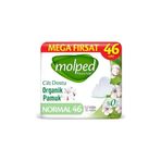 Molped Pure Soft Mega Fırsat Cilt Dostu Organik Pamuk Normal Ultra 46 Adet Ped