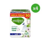 Molped Pure Soft Mega Hijyenik Ped Gece Ultra 30 lu x 4 Adet