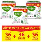 Molped Pure Soft Mega Hijyenik Ped Uzun Ultra 36 lı x 3 Adet